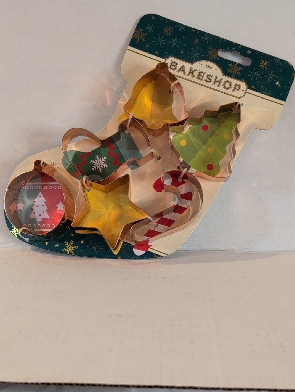 The Bakeshop Holiday Cookie Cutter Set - Gold